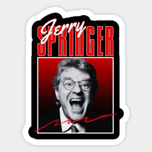 Jerry springer///original retro Sticker